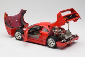 Ferrari F40 Punane Bburago 1:18 3032 Metall - pilt 5/8