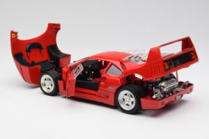 Ferrari F40 Punane Hot Wheels 1:18 23911 Metall - pilt 5/8