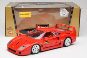 Ferrari F40 Punane Bburago 1:18 3332 Metall - pilt 8/8