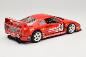 Ferrari F40 #40 T. Ohta / A. Reid Taisan Punane 1987 Bburago 1:18 3022-T1 Metall - pilt 3/8