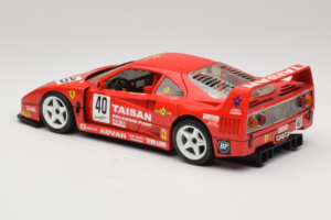 Ferrari F40 #40 T. Ohta / A. Reid Taisan Punane 1987 Bburago 1:18 3022-T1 Metall - pilt 7/8