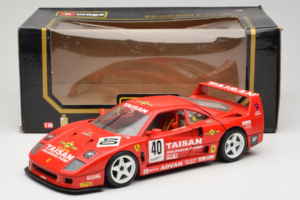 Ferrari F40 #40 T. Ohta / A. Reid Taisan Punane 1987 Bburago 1:18 3022-T1 Metall - pilt 8/8