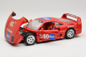 Ferrari F40 #40 the0123 Punane 1987 Bburago 1:18 3332-P5 Metall - pilt 2/8