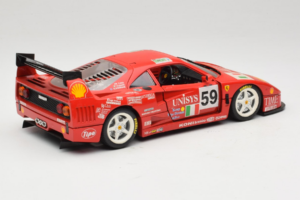 Ferrari F40 LM Unisys #59 Ota / P. Nappi / R. Donovan 24 Hours of Le Mans 1996 Bburago 1:18 3032-U1 Metall - pilt 3/8