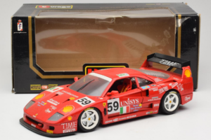 Ferrari F40 LM Unisys #59 Ota / P. Nappi / R. Donovan 24 Hours of Le Mans 1996 Bburago 1:18 3032-U1 Metall - pilt 8/8
