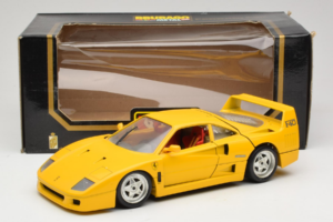Ferrari F40 Kollane Bburago 1:18 3032-Y1 Metall - pilt 8/8