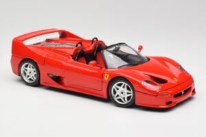 Ferrari F50 Kabriolett Punane Bburago 1:18 3352 Metall - pilt 6/8