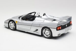 Ferrari F50 Kabriolett Hõbe Bburago 1:18 3372 Metall - pilt 7/8