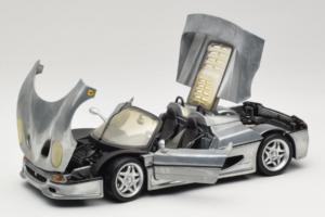 Ferrari F50 Kabriolett Chrome Silver Piiratud Väljaanne Hot Wheels 1:18 25741 Metall - pilt 2/8