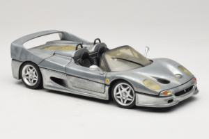 Ferrari F50 Kabriolett Chrome Silver Piiratud Väljaanne Hot Wheels 1:18 25741 Metall - pilt 6/8