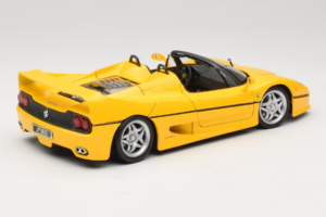 Ferrari F50 Kabriolett Shell Kollane Maisto 1:18 3076-Y2 Metall - pilt 3/8
