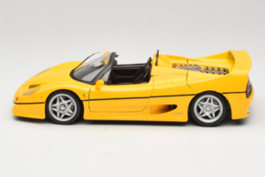 Ferrari F50 Kabriolett Shell Kollane Maisto 1:18 3076-Y2 Metall - pilt 4/8