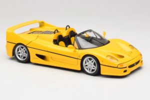 Ferrari F50 Kabriolett Shell Kollane Maisto 1:18 3076-Y2 Metall - pilt 6/8