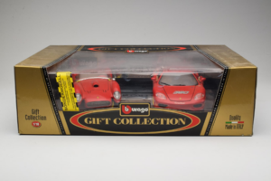 Ferrari Gift Set 250 Testa Rossa & 360 Modena Challenge Punane Bburago 1:18 GC001 Metall - pilt 2/2