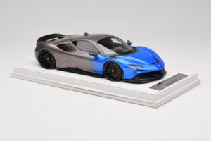 Ferrari SF90 Novitec Blue Grey Metallic IVY Merit 1:18 REMC029 Vaik - pilt 4/7