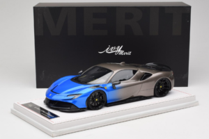 Ferrari SF90 Novitec Blue Grey Metallic IVY Merit 1:18 REMC029 Vaik - pilt 7/7