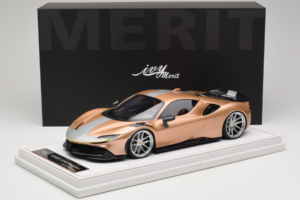 Ferrari SF90 Novitec Kuldne Hõbedane Triip IVY 1:18 REMC028 Vaik - pilt 7/7