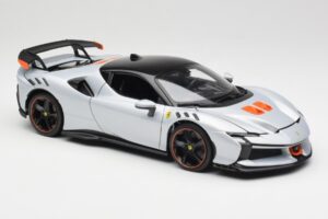 Ferrari SF90 XX Stradale Arctic White Bburago 1:18 18-16020W Metall - pilt 6/8