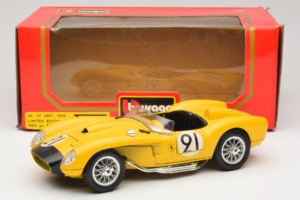 Ferrari 250 Testa Rossa #91 Kollane Piiratud Väljaanne Bburago 1:18 3007-Y1 Metall - pilt 8/8