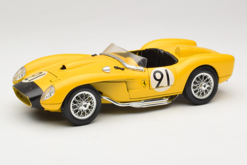 Ferrari 250 Testa Rossa #91 Kollane Piiratud Väljaanne Bburago 1:18 3007-Y1 Metall