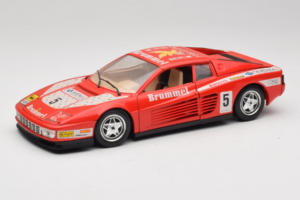 Ferrari Testarossa Brummel #5 Punane 1984 Bburago 1:18 3004-P1 Metall