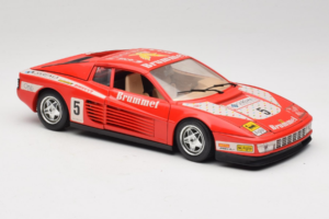Ferrari Testarossa Brummel #5 Punane 1984 Bburago 1:18 3004-P1 Metall - pilt 6/8