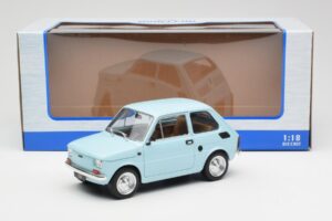 Fiat 126 Helesinine MCG 1:18 MCG18415 Metall - pilt 6/6