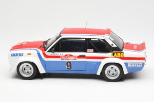 Fiat 131 Abarth Fiat France #9 J-C. Andruet / C. Delferrier Winner Rally Sanremo 1977 Kyosho 1:18 08375A Metall - pilt 4/8