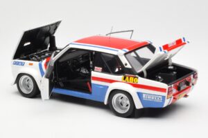 Fiat 131 Abarth Fiat France #9 J-C. Andruet / C. Delferrier Winner Rally Sanremo 1977 Kyosho 1:18 08375A Metall - pilt 5/8
