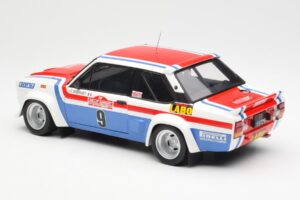 Fiat 131 Abarth Fiat France #9 J-C. Andruet / C. Delferrier Winner Rally Sanremo 1977 Kyosho 1:18 08375A Metall - pilt 7/8