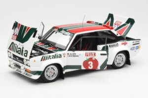 Fiat 131 Abarth #3 M. Alen / I. Kivimaki Winner Rally 1000 Lakes 1980 Kyosho 1:18 08376H Metall - pilt 2/8