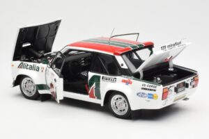 Fiat 131 Abarth #3 M. Alen / I. Kivimaki Winner Rally 1000 Lakes 1980 Kyosho 1:18 08376H Metall - pilt 5/8