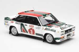 Fiat 131 Abarth #3 M. Alen / I. Kivimaki Winner Rally 1000 Lakes 1980 Kyosho 1:18 08376H Metall - pilt 6/8