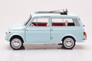 Fiat 500 Giardiniera Acquamarina Sinine Norev 1:18 187742 Metall - pilt 4/7