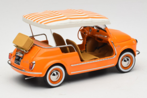 Fiat 500 Jolly Oranž Norev 1:18 187791 Metall - pilt 2/6