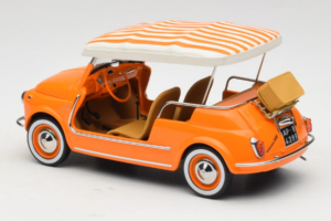 Fiat 500 Jolly Oranž Norev 1:18 187791 Metall - pilt 5/6