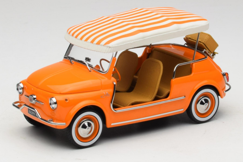 Fiat 500 Jolly Oranž Norev 1:18 187791 Metall
