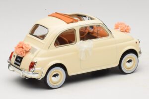 Fiat 500 L Elevandiluu Wedding Gift Norev 1:18 187780 Metall - pilt 2/6