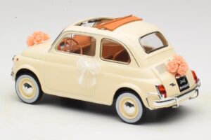 Fiat 500 L Elevandiluu Wedding Gift Norev 1:18 187780 Metall - pilt 5/6