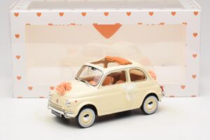 Fiat 500 L Elevandiluu Wedding Gift Norev 1:18 187780 Metall - pilt 6/6