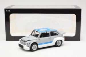 Fiat Abarth 1000 TCR Matt Hall Sinised Triibud AUTOart 1:18 72642 Metall - pilt 8/8