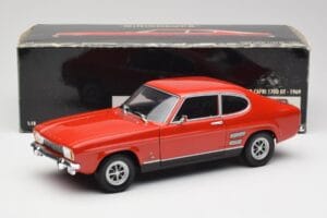 Ford Capri Mk1 1700 GT Punane Minichamps 1:18 180089001 Metall - pilt 8/8
