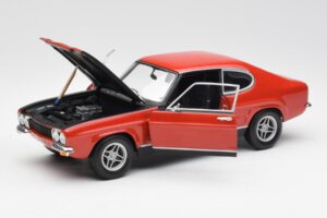 Ford Capri Mk1 2600 RS Punane Must Minichamps 1:18 180089071 Metall - pilt 2/8