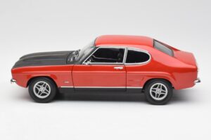 Ford Capri Mk1 2600 RS Punane Must Minichamps 1:18 180089071 Metall - pilt 4/8