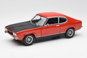 Ford Capri Mk1 2600 RS Punane Must Minichamps 1:18 180089071 Metall