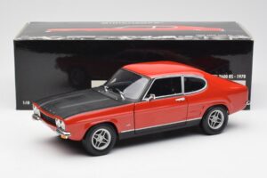 Ford Capri Mk1 2600 RS Punane Must Minichamps 1:18 180089071 Metall - pilt 8/8