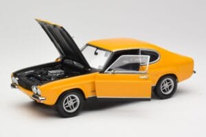 Ford Capri 2600 RS Signal Kollane Mustaga Minichamps 1:18 180089070 Metall - pilt 2/8