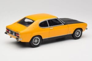 Ford Capri 2600 RS Signal Kollane Mustaga Minichamps 1:18 180089070 Metall - pilt 3/8