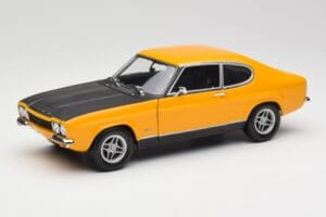 Ford Capri 2600 RS Signal Kollane Mustaga Minichamps 1:18 180089070 Metall