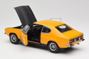 Ford Capri 2600 RS Signal Kollane Mustaga Minichamps 1:18 180089070 Metall - pilt 5/8